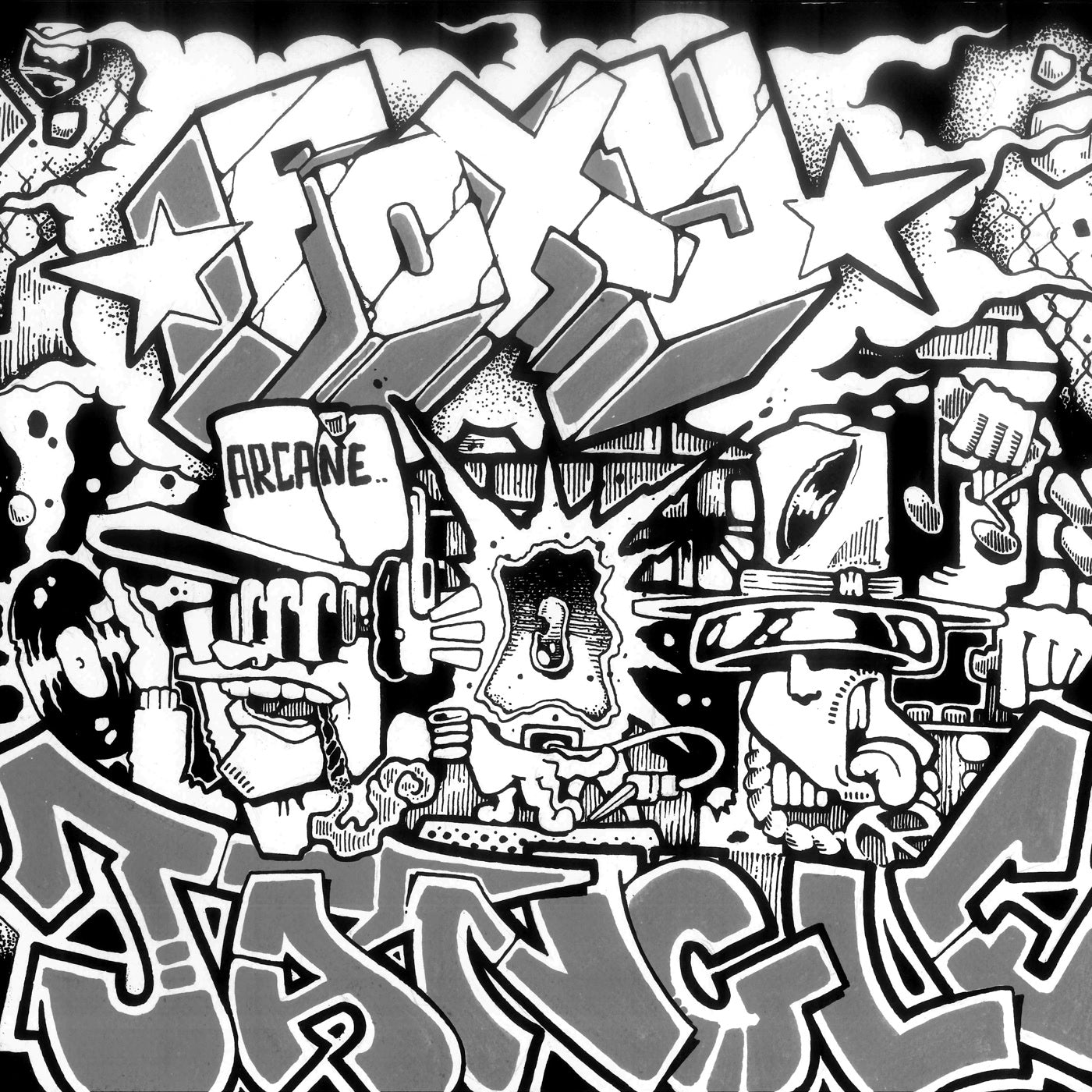 Arcane – Concrete Jungle (12", Foxy Jangle, 2025) Front Cover