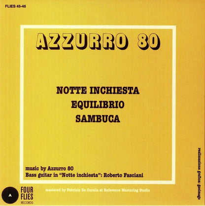 Azzurro 80 - Notte Inchiesta (7")
