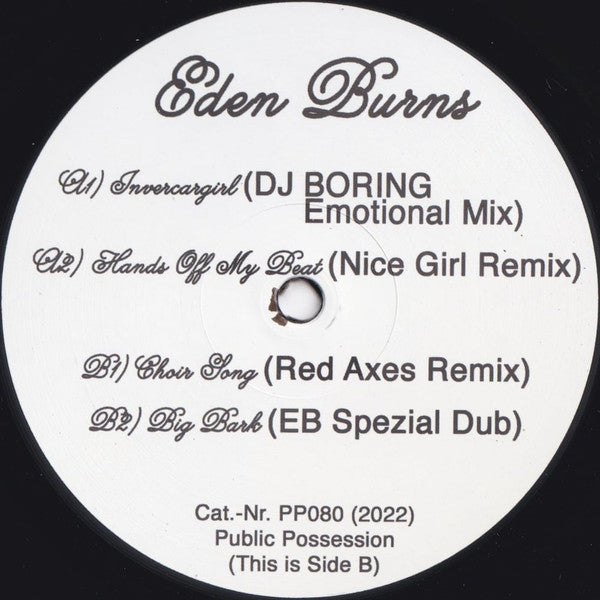 Eden Burns - BBM Remixed (12")