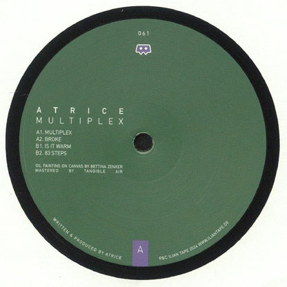Atrice – Multiplex (12", Ilian Tape, 2024) Front Cover