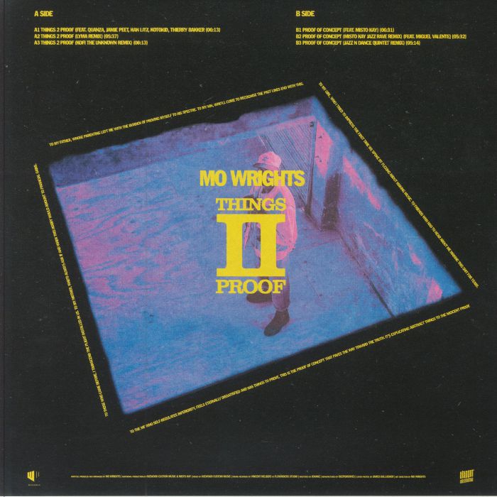 Mo Wrights – things2proof (12", Wicked Wax Amsterdam, 2024) Back Cover