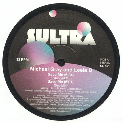 Michael Gray And Leela D - Save Me (12")
