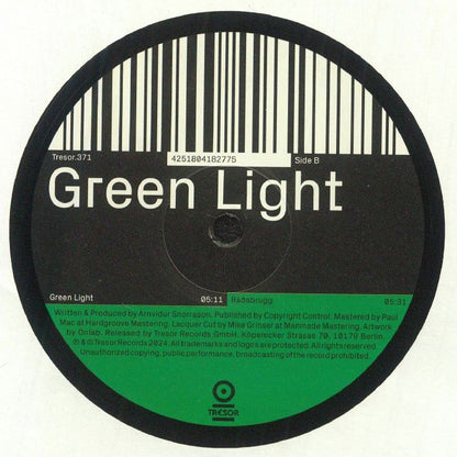 Exos – Green Light (12", Tresor, 2024) Back Cover