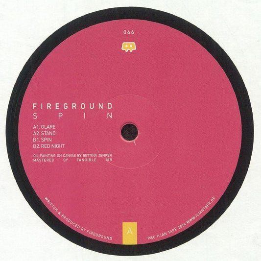 Fireground – Spin EP (12", 180g, Ilian Tape, 2024) Front Cover