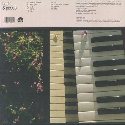 Catching Flies The West Green Quartet – Beats & Pieces (LP, White, Indigo Soul, 2025) Back Cover