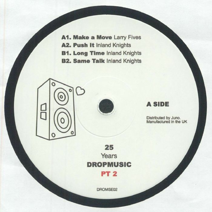 Larry Fives Inland Knights –  25 Years Drop Music Pt 2 (12", Drop Music, 2025) Front Cover