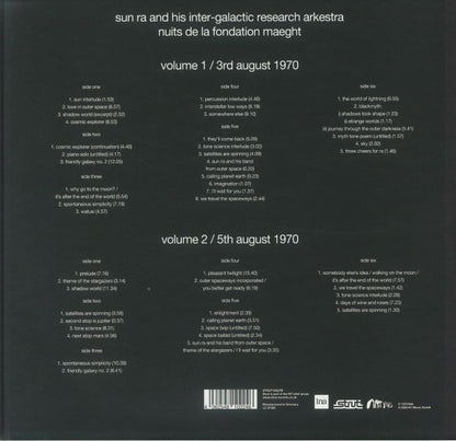 Sun Ra & His Inter-Galactic Research Arkestra - Nuits De La Fondation Maeght (3xLP+3xLP+Box Set)