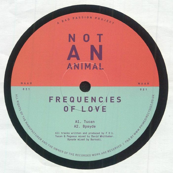 Frequencies Of Love – Frequencies Of Love (12", Not An Animal Records, 2025) Front Cover