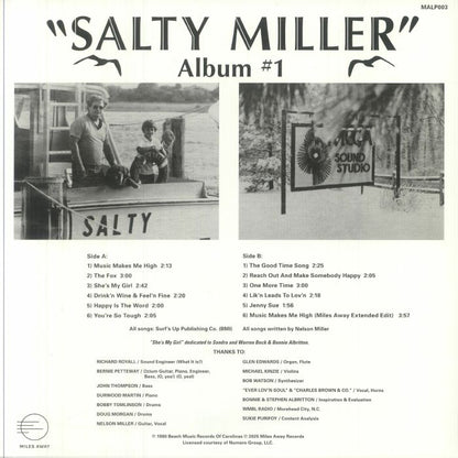 Salty Miller – Album #1 (LP, Miles Away, 2025) Back Cover