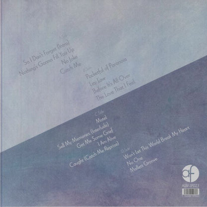 Arjuna Oakes – While I'm Distracted (LP, Albert's Favourites, 2025) Back Cover