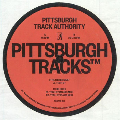 Pittsburgh Track Authority – Tech 97 (12", Pittsburgh Tracks, 2025) Front Cover