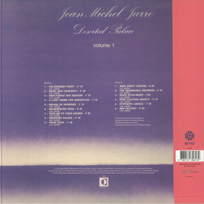 Jean Michel Jarre - Deserted Palace (LP)