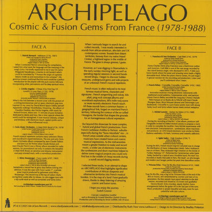 Various – Archipelago (Cosmic Fusion Gems from France) (1978-1988) (LP, Isle Of Jura, 2025) Back Cover