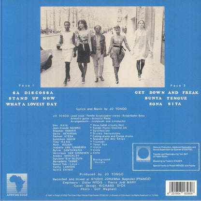 L'Explosif Jo Tongo – Sa Discossa (LP, The Outer Edge, 2025) Back Cover