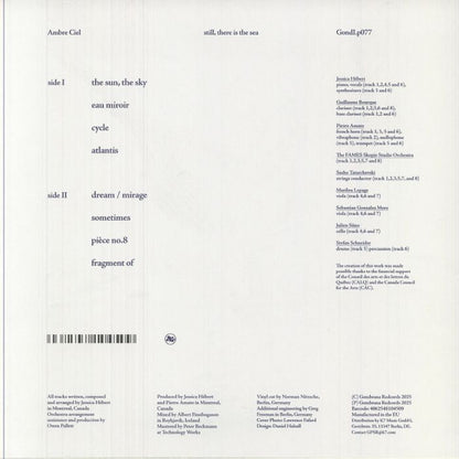 Ambre Ciel – Still, There Is The Sea (LP, Gondwana Records, 2025) Back Cover