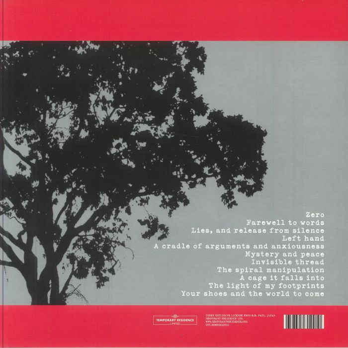 Envy – All The Footprints You've Ever Left And The Fear Expecting Ahead (LP, Pearlescent Metallic Silver, Temporary Residence Limited, 2025) Back Cover