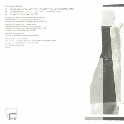 Various – Toinen Kaupunki (12", Puu, 2025) Back Cover