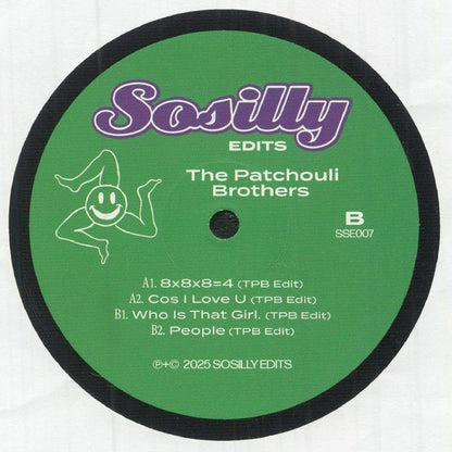 The Patchouli Brothers – EP Number Seven (12", Sosilly Edits, 2025) Back Cover