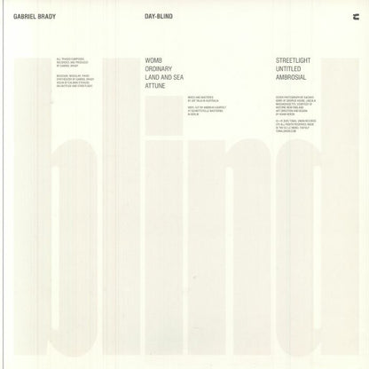 Gabriel Brady - Day-Blind (12") (Clear)
