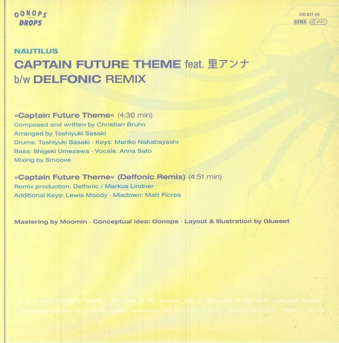 Nautilus - Captain Future Theme (7")