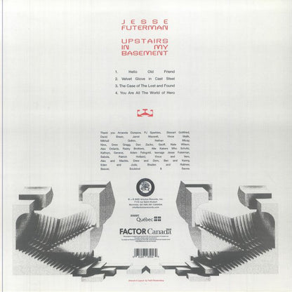 Jesse Futerman – Upstairs In My Basement (12", Arbutus, 2025) Back Cover
