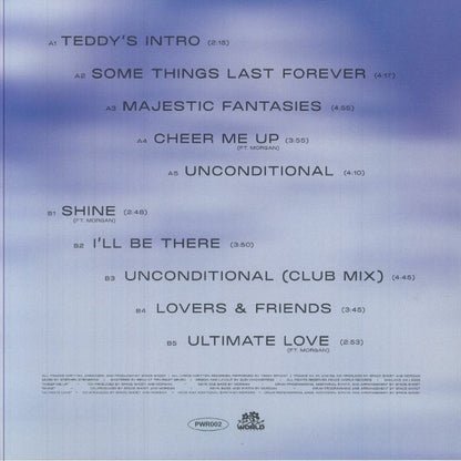 Space Ghost Teddy Bryant – Majestic Fantasies (LP, Peace World Records, 2025) Back Cover