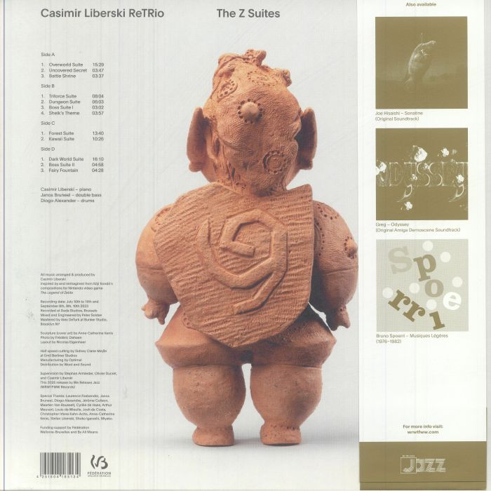 Casimir Liberski ReTRio – The Z Suites (2xLP, 180 gram, We Release Jazz, 2025) Back Cover