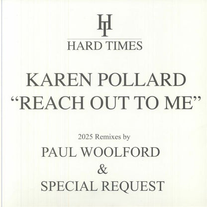 Karen Pollard – Reach Out To Me (2025 Remixes) (12", Hard Times, 2025) Front Cover
