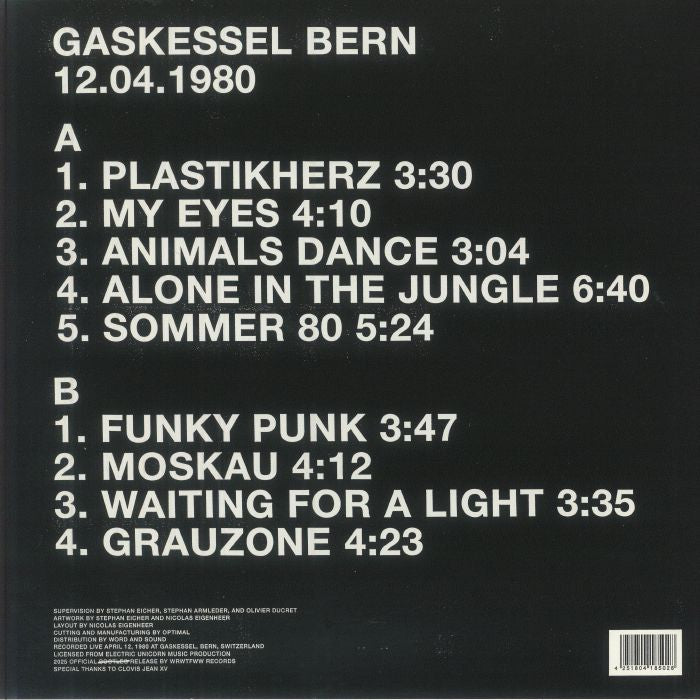 Grauzone - Live (LP) (White)