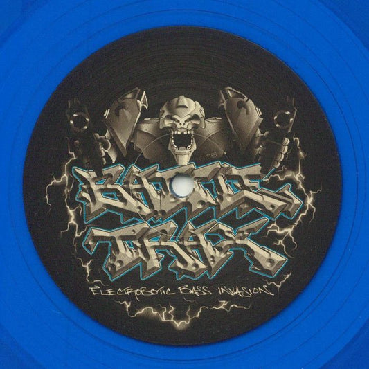Bass Junkie – A Sound For Sore Ears EP (12", blue, Battle Trax, 2025) Front Cover