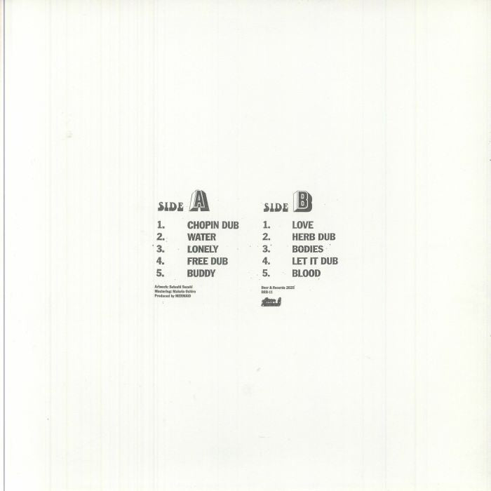 Mermaid – Dubmaid (LP, Beer, 2025) Back Cover