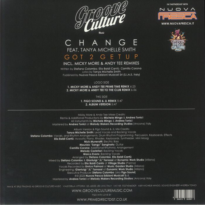 Change Feat. Tanya Michelle Smith - Got 2 Get Up (12")