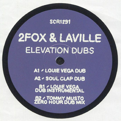 2fox Laville – Elevation (Dubs) (12", Soul Clap Records, 2025) Front Cover