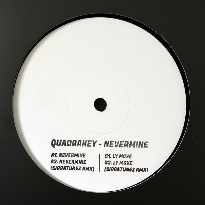 Quadrakey – Nevermine EP (12", Tooman Records, 2025) Back Cover