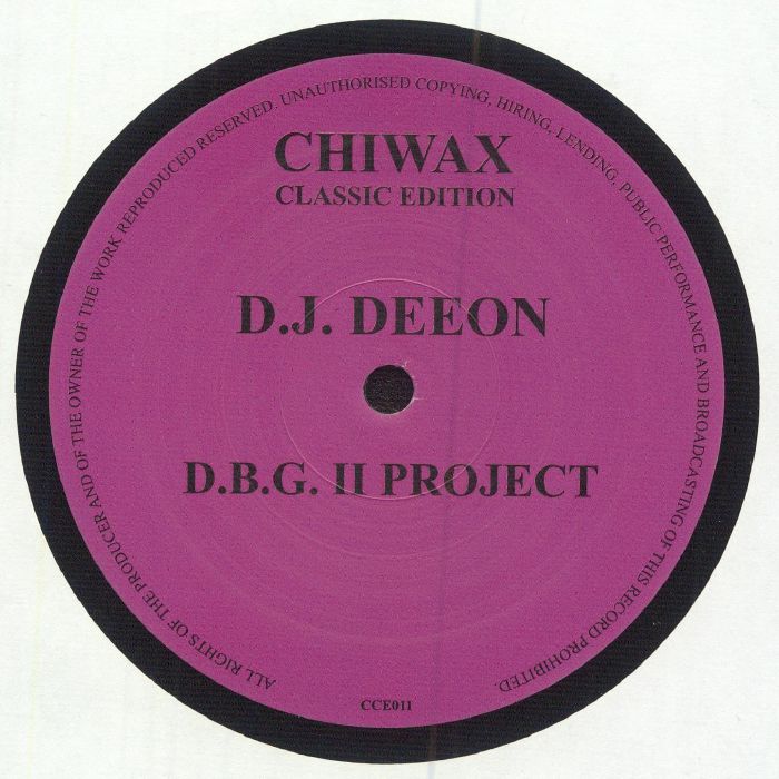 D.J. Deeon - D.B.G. II Project (12")