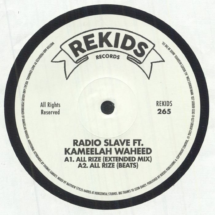 Radio Slave Feat. Kameelah Waheed - All Rize (12")