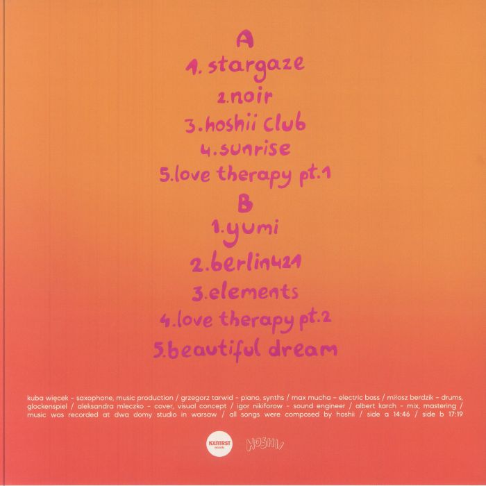 hoshii – Her Name Was Yumi (LP, KXNTRST, 2025) Back Cover