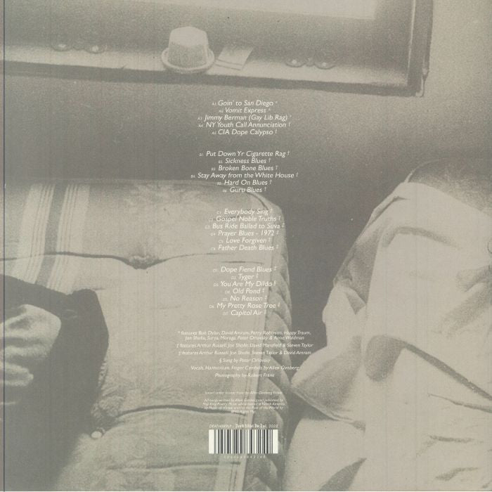 Allen Ginsberg – First Blues (2xLP, Gatefold, Death Is Not The End, 2025) Back Cover