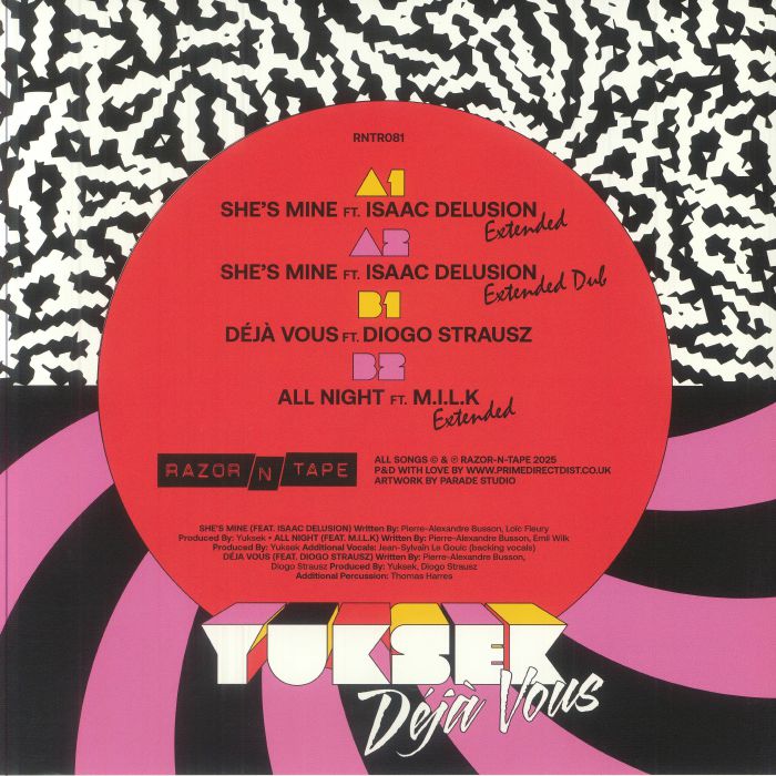 Yuksek – Deja Vous (12", Razor-N-Tape Reserve, 2025) Back Cover