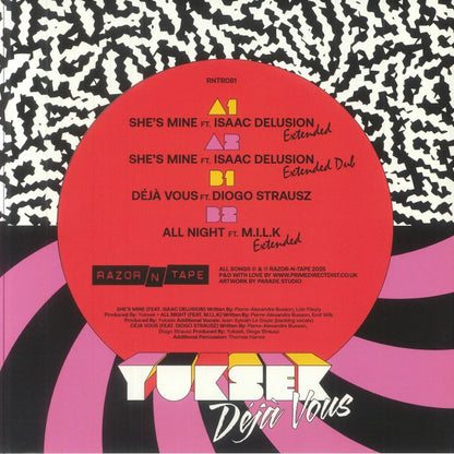 Yuksek – Deja Vous (12", Razor-N-Tape Reserve, 2025) Back Cover
