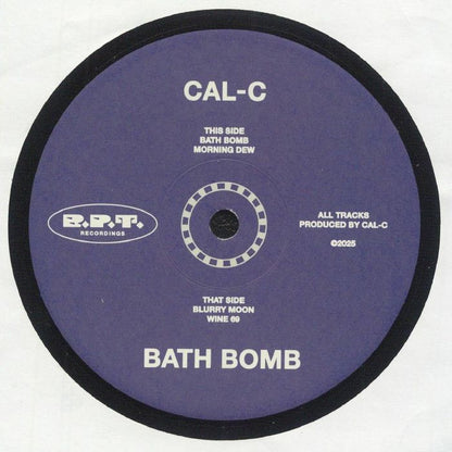 Cal-C – Bath Bomb (12", Bar Part Time Recordings, 2025) Front Cover