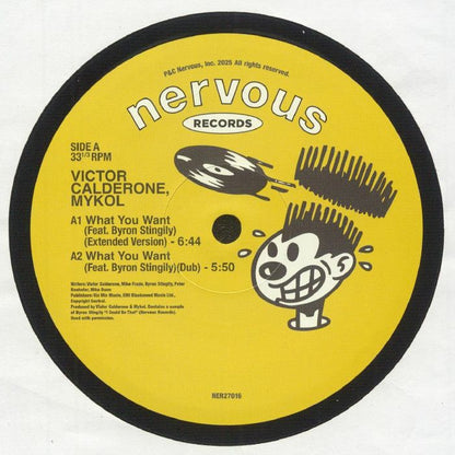 Victor Calderone, Mykol - What You Want (12")