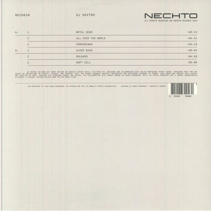 DJ Dextro – NECH030 (12", NECHTO, 2025) Back Cover