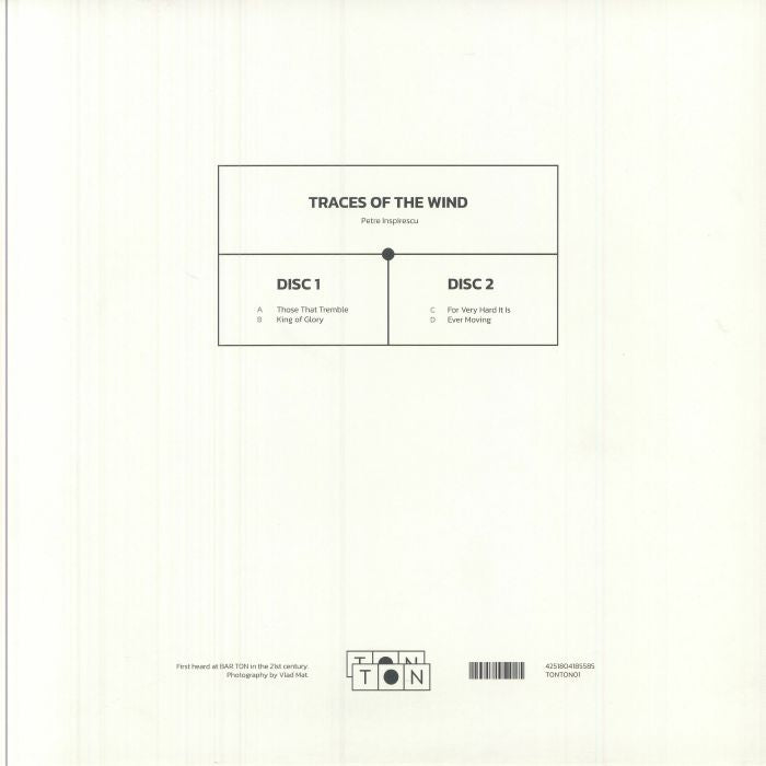 Petre Inspirescu – Traces Of The Wind (2x12", 180g, TON TON, 2025) Back Cover