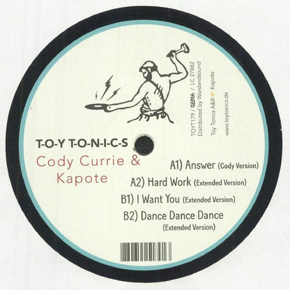 Cody Currie & Kapote - Hard Work EP (12")