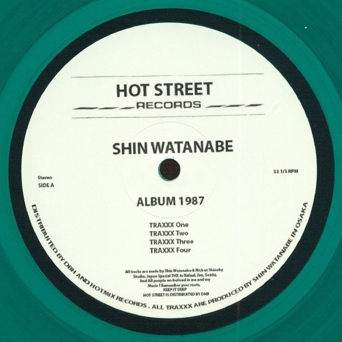 Shin Watanabe – Album 1987 (LP, Green Transparent, Hot Street Records, 2026) Front Cover