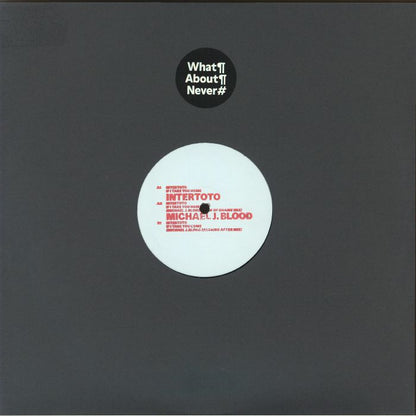 Intertoto – If I Take You Home (Michael J. Blood Mixes) (12", What About Never, 2026) Front Cover