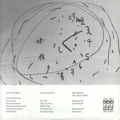 GUU – GUU (LP, TAX FREE RECORDS, 2025) Back Cover