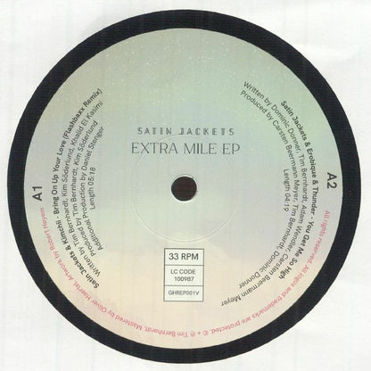 Satin Jackets – Extra Mile EP (12", Golden Hour Recordings, 2026) Front Cover