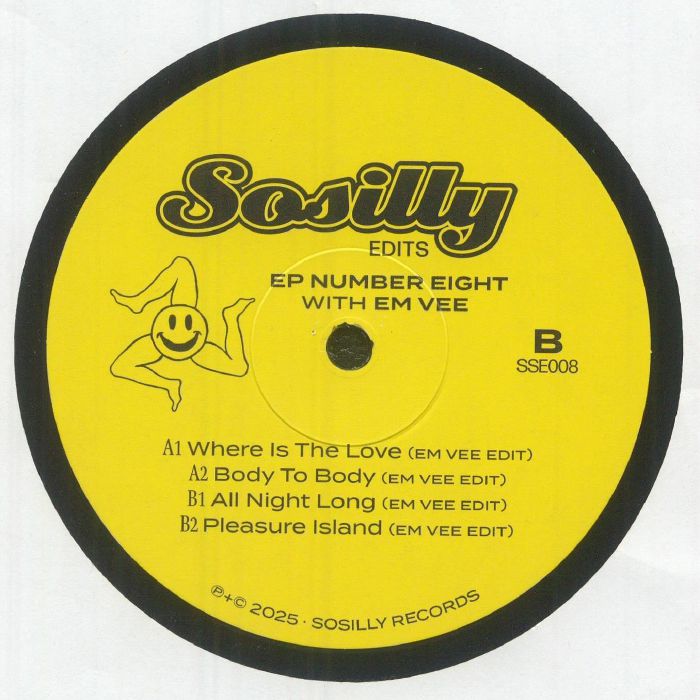 Em Vee – EP Number Eight (12", Sosilly Edits, 2026) Back Cover